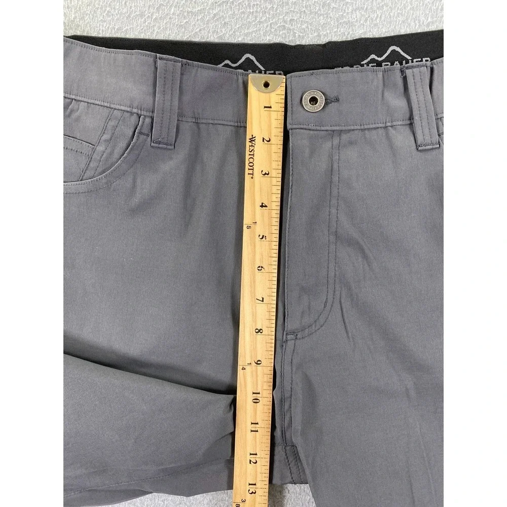 Eddie Bauer Men's Performance Tech Chino Pants Sz 36x32 Straight Dark Gray Smoke